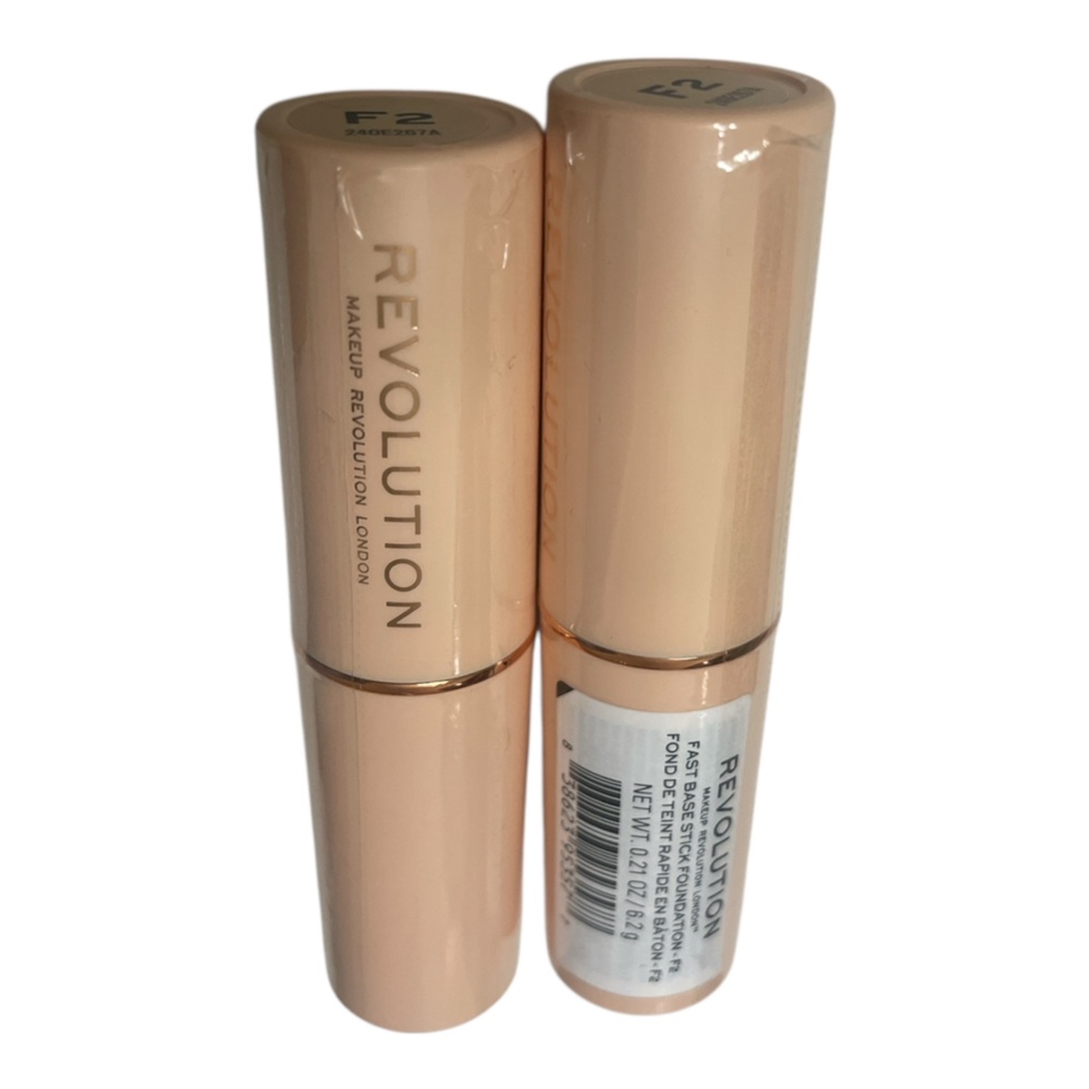 Revolution Fast Base Stick Foundation - F2 - bundle of 2